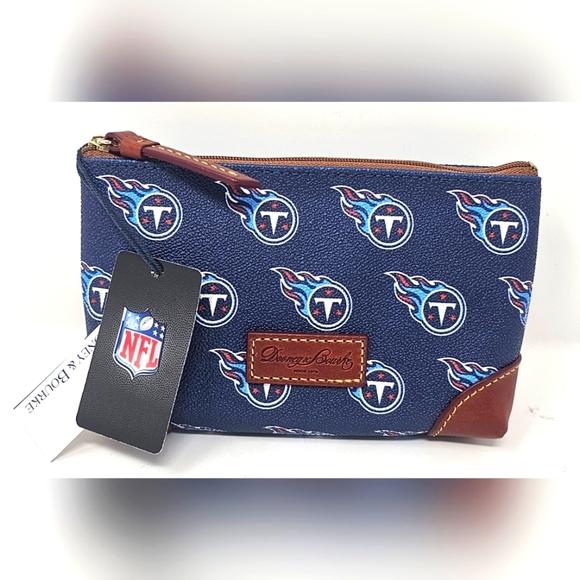 Dooney & Bourke Handbags - Dooney & Bourke Tennessee Titans Cosmetic Bag Zippered Pouch 6.5 X 4 X 2 NWT